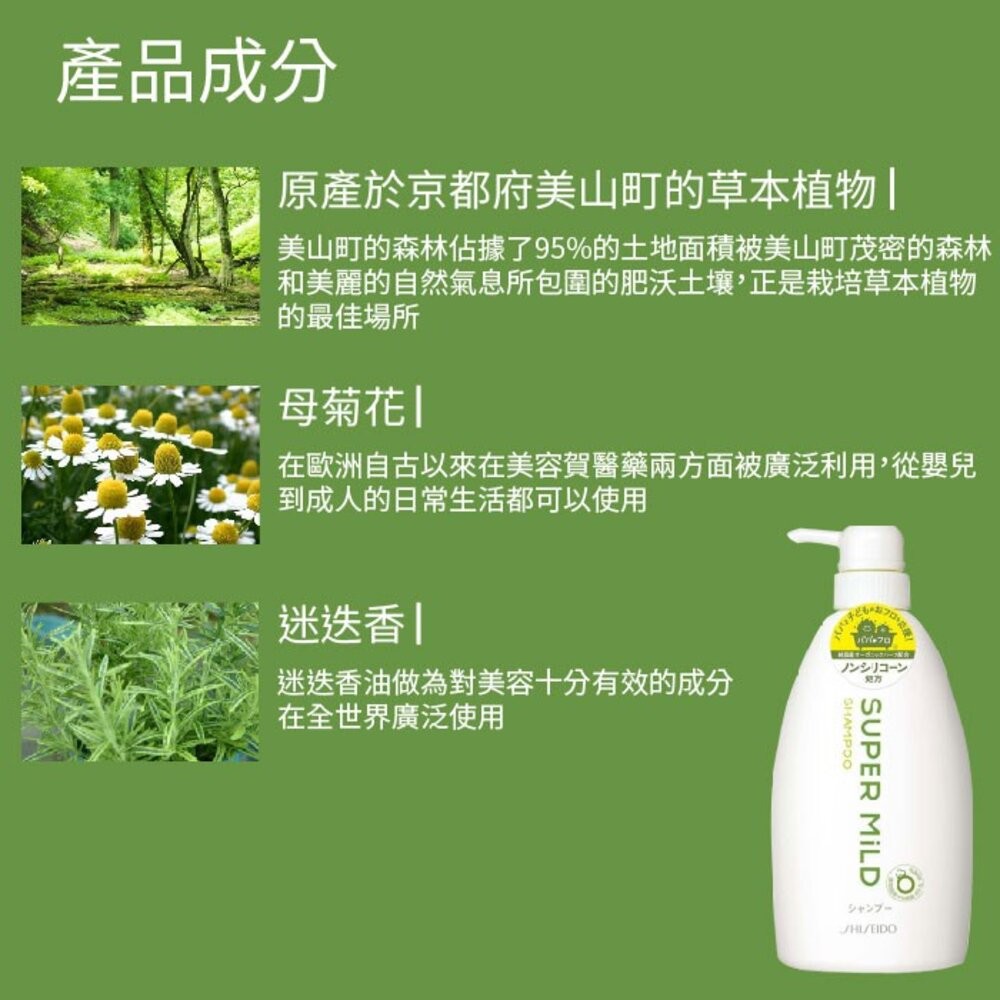 【Super Mild詩波蜜柔】洗髮/潤髮乳600ML-(草本清香/草本花郁)-細節圖6