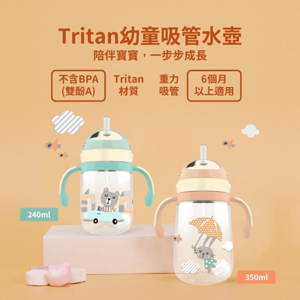 【LOCK&LOCK 樂扣樂扣】Tritan幼童吸管水壺旋蓋款-240ml/350ml-細節圖6