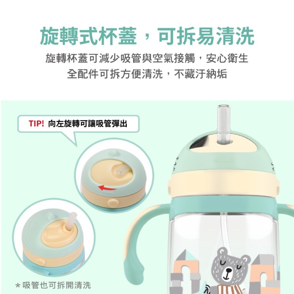 【LOCKLOCK 樂扣樂扣】Tritan幼童吸管水壺旋蓋款-240ml/350ml(無單獨販售零件)-細節圖7