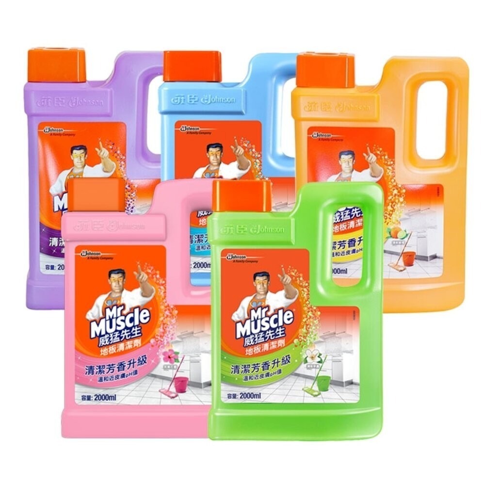 【威猛先生】地板清潔劑-罐裝2000ML/補充包1800ML-(花香/薰衣草/海洋/鮮橙/清新早晨/檸檬/芬多精)-細節圖2