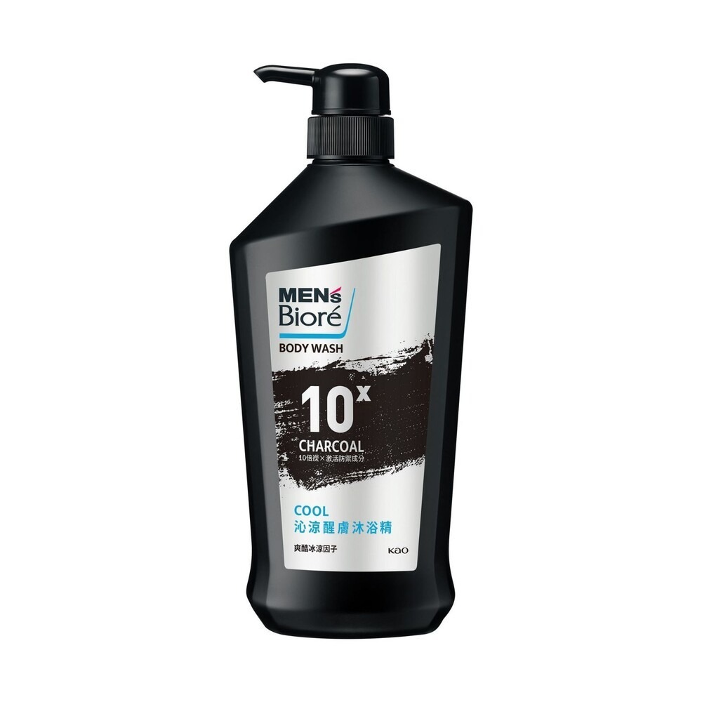 【MEN＇s Biore】10倍炭男性專用沐浴乳750ml-(沁涼醒膚/痘痘調理/去味體香/爽身控油)-細節圖7