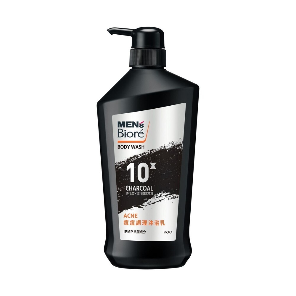 【MEN＇s Biore】10倍炭男性專用沐浴乳750ml-(沁涼醒膚/痘痘調理/去味體香/爽身控油)-細節圖8