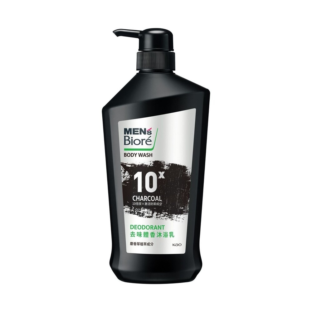【MEN＇s Biore】10倍炭男性專用沐浴乳750ml-(沁涼醒膚/痘痘調理/去味體香/爽身控油)-細節圖9