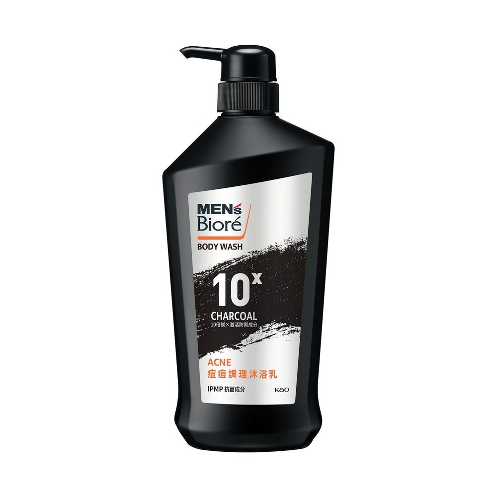 【MEN＇s Biore】10倍炭男性專用沐浴乳750ml-(沁涼醒膚/痘痘調理/去味體香/爽身控油)-規格圖11