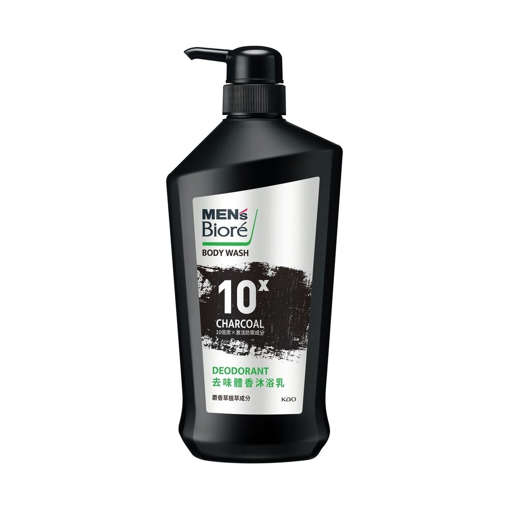 【MEN＇s Biore】10倍炭男性專用沐浴乳750ml-(沁涼醒膚/痘痘調理/去味體香/爽身控油)-規格圖11
