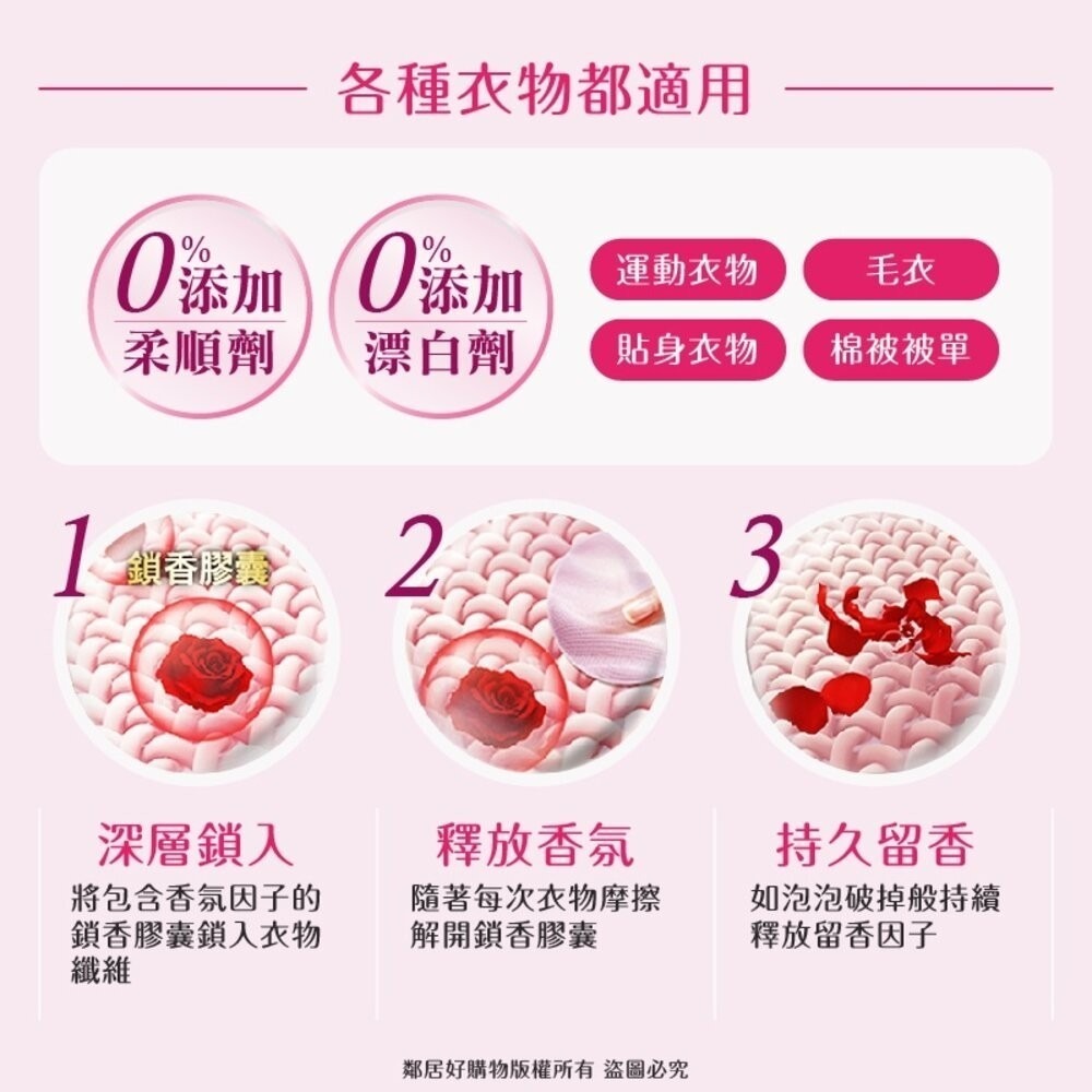 【Lenor蘭諾】衣物芳香豆-(罐裝520ML/補充包455ML)(晨曦玫瑰/甜花石榴/清晨草木/甜柔麝香/青檸紫羅蘭)-細節圖8