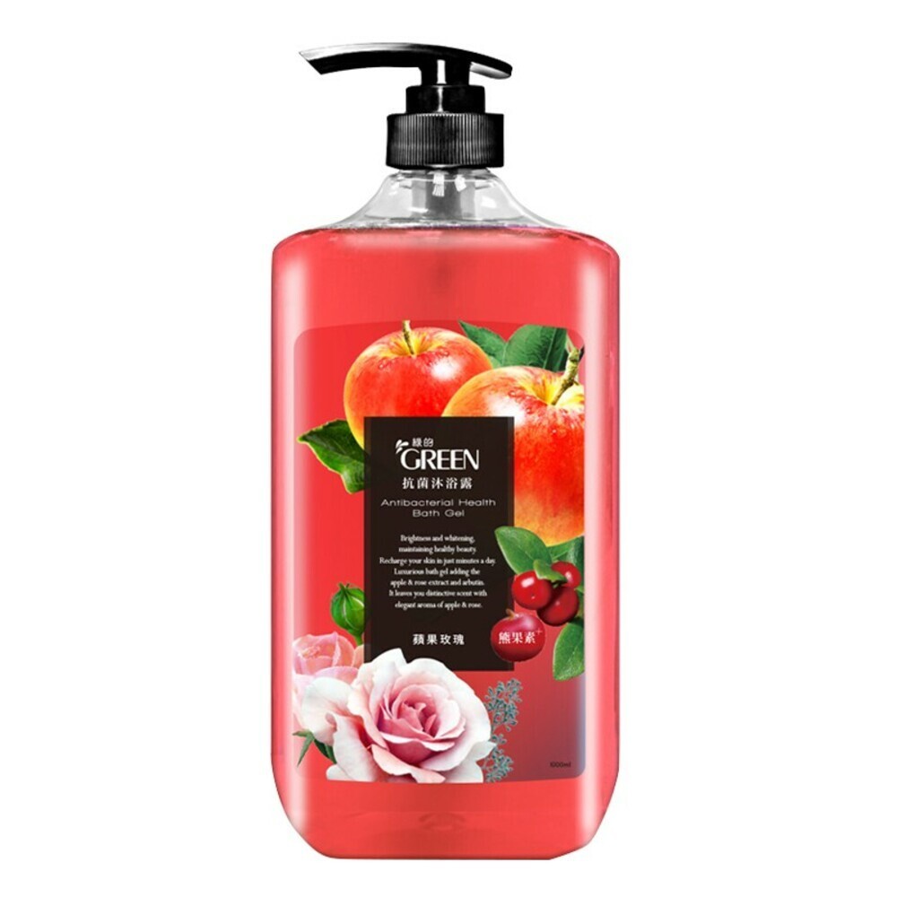 綠的 抗菌沐浴露1000ml-(蘋果玫瑰 / 洋梨小蒼蘭 / 橄欖葉 / 澄花燕麥)-規格圖7