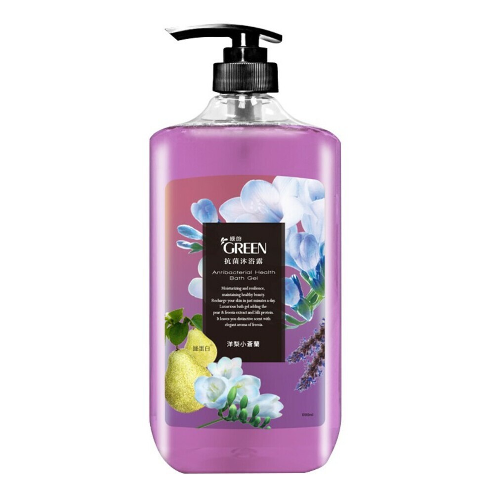 綠的 抗菌沐浴露1000ml-(蘋果玫瑰 / 洋梨小蒼蘭 / 橄欖葉 / 澄花燕麥)-規格圖7