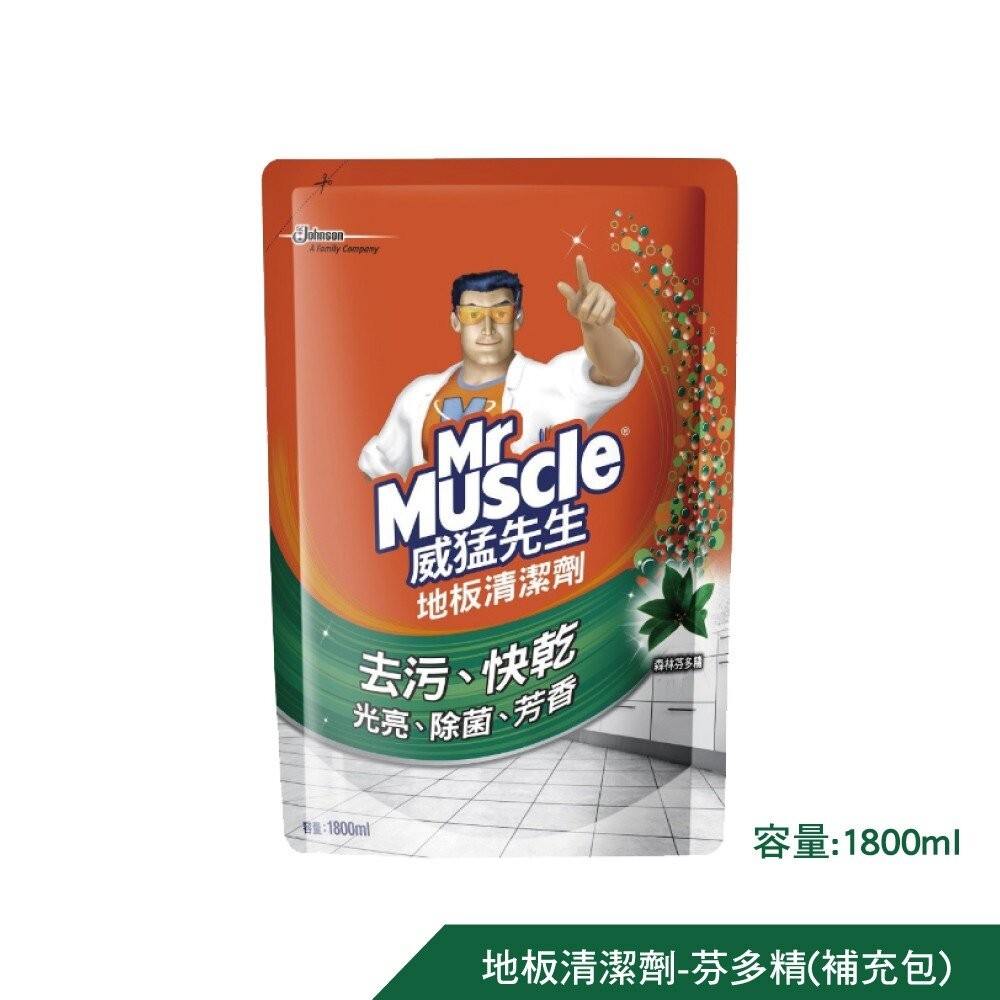 【威猛先生】地板清潔劑3780ml-(芬多精/清新檸檬)補充包另售-細節圖3