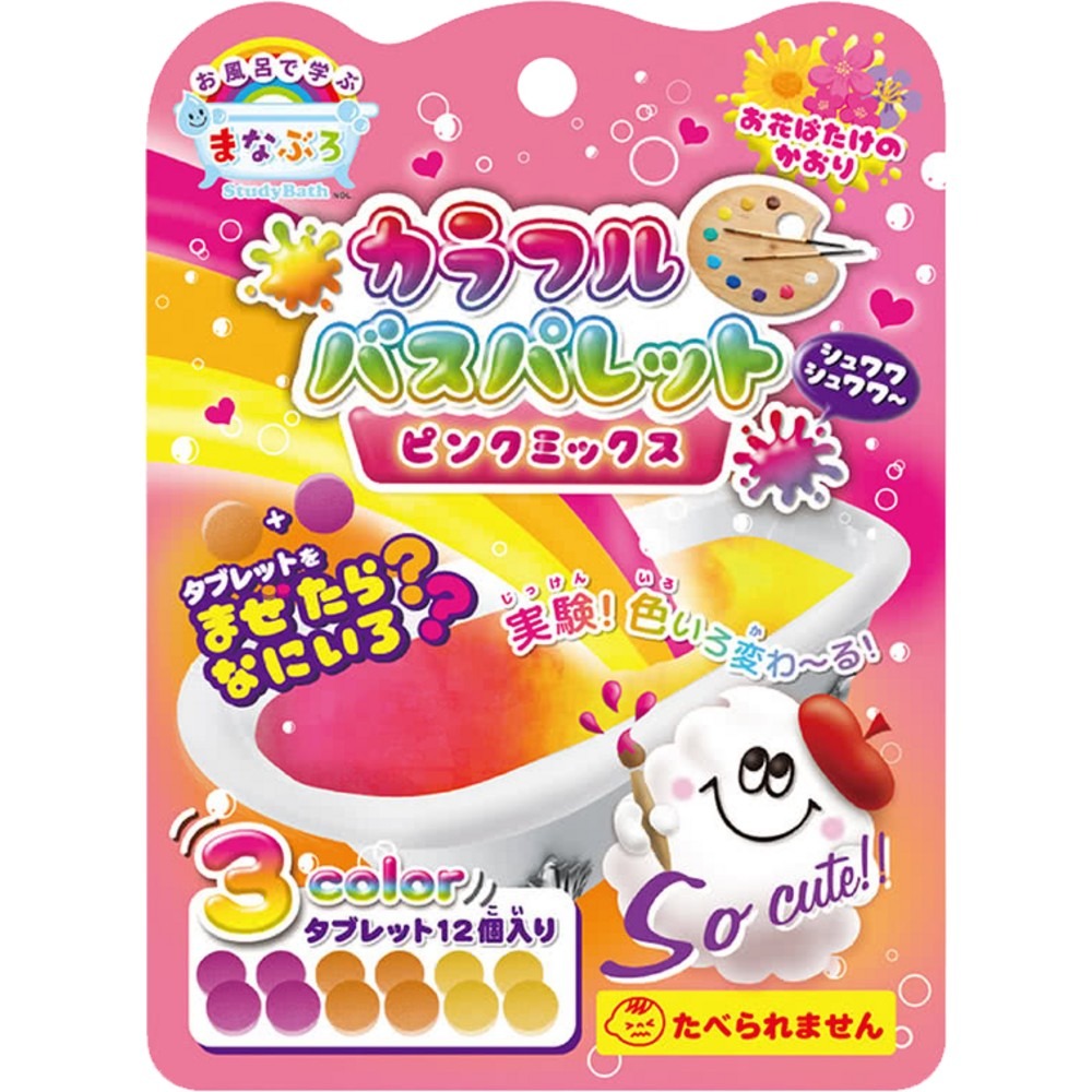 【日本NOL】趣味調色盤入浴錠 24g 入浴錠 入浴劑 洗澡玩具-規格圖8