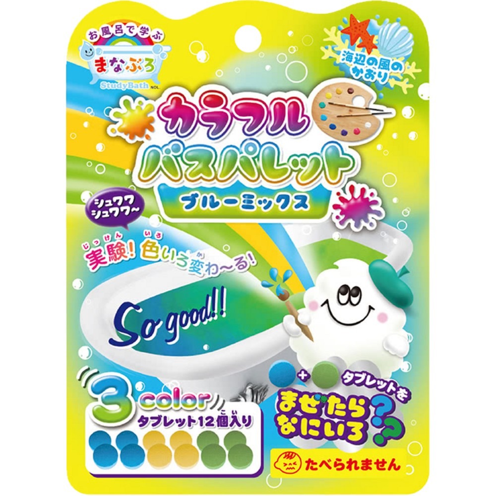 【日本NOL】趣味調色盤入浴錠 24g 入浴錠 入浴劑 洗澡玩具-規格圖8