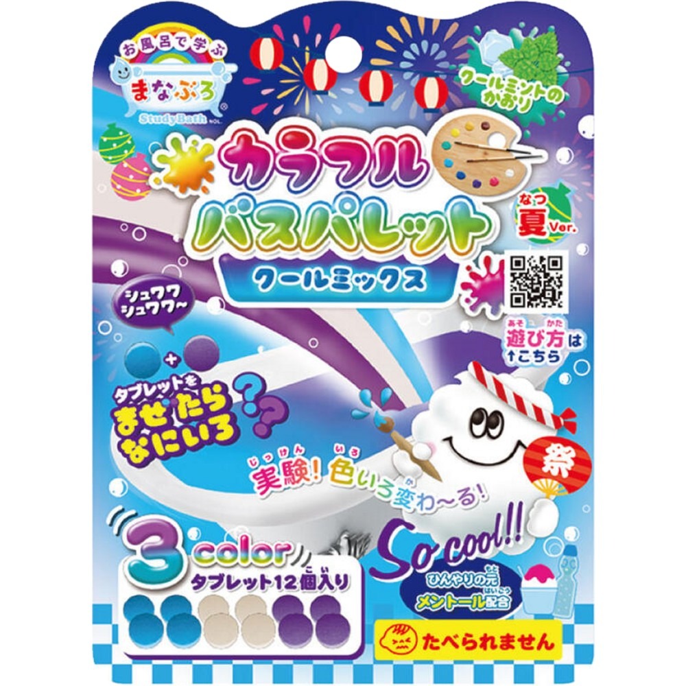 【日本NOL】趣味調色盤入浴錠 24g 入浴錠 入浴劑 洗澡玩具-規格圖8