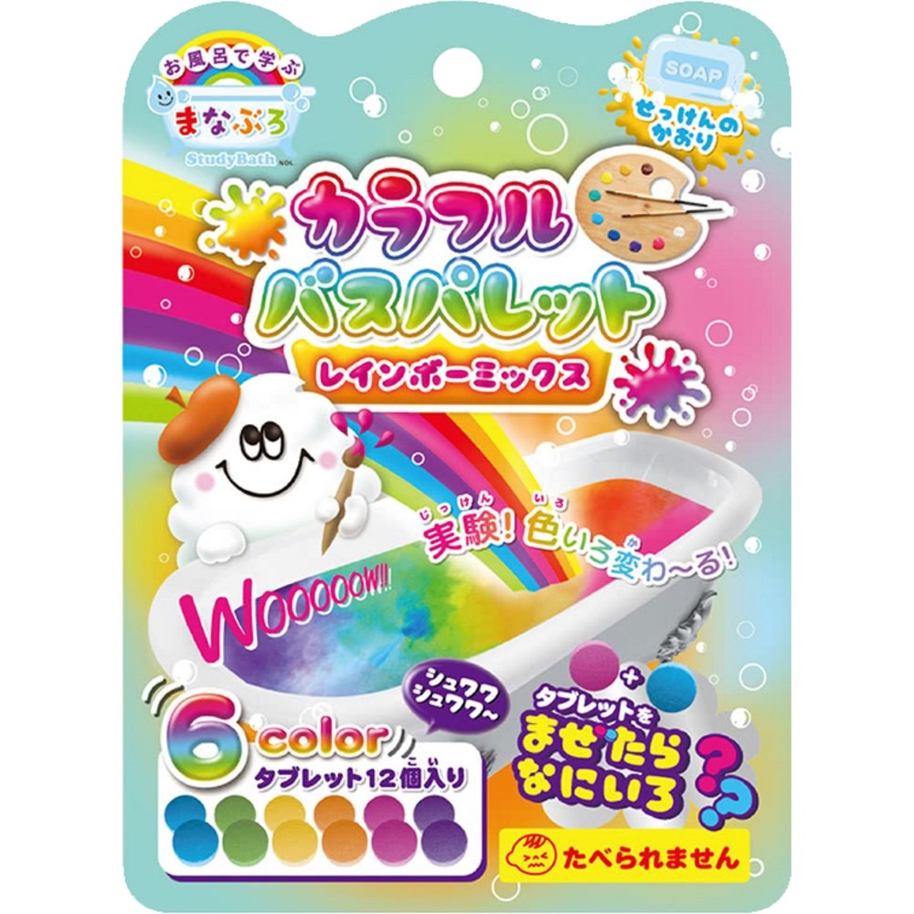 【日本NOL】趣味調色盤入浴錠 24g 入浴錠 入浴劑 洗澡玩具-規格圖8