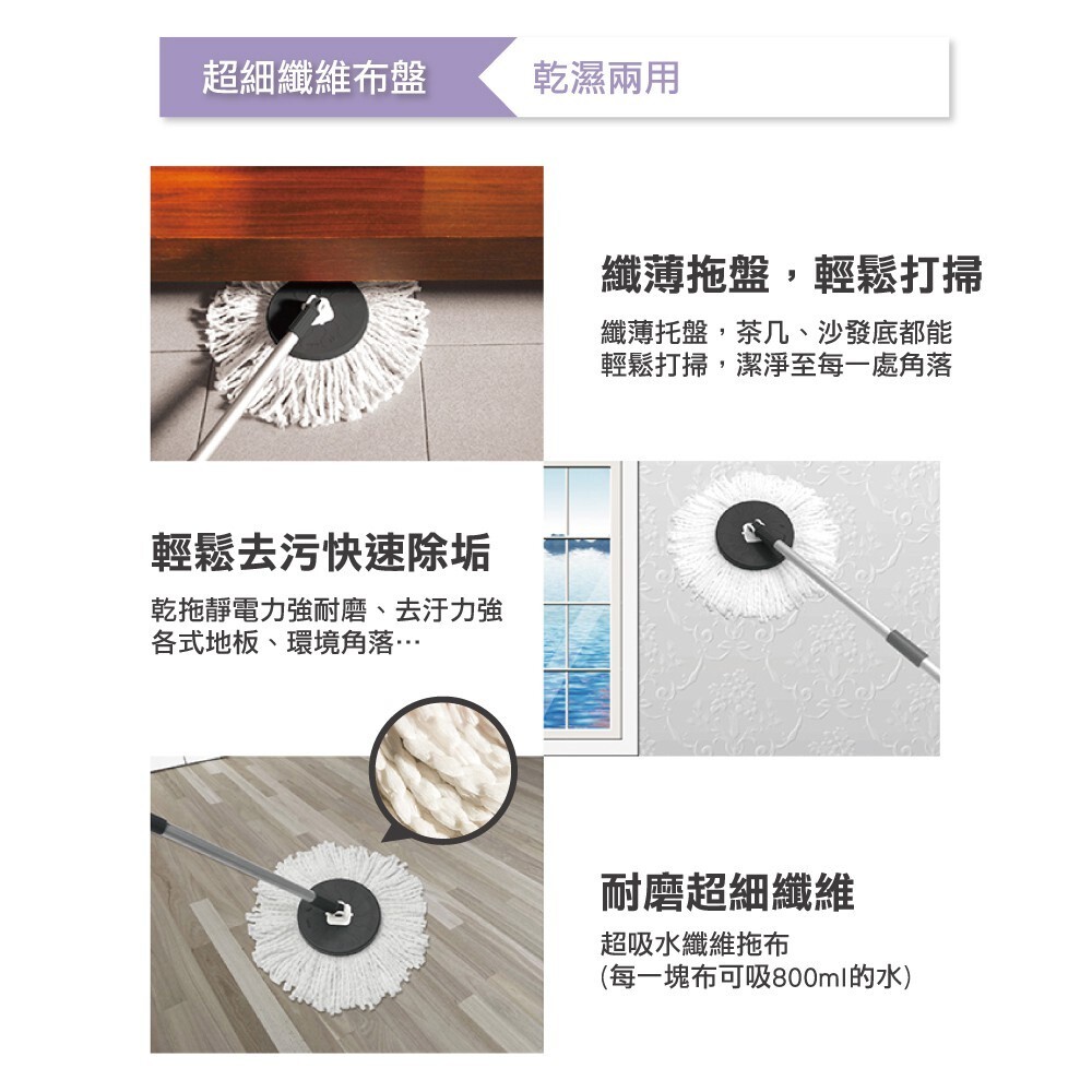 【舞水痕】手壓式拖把桿/替換布-細節圖6