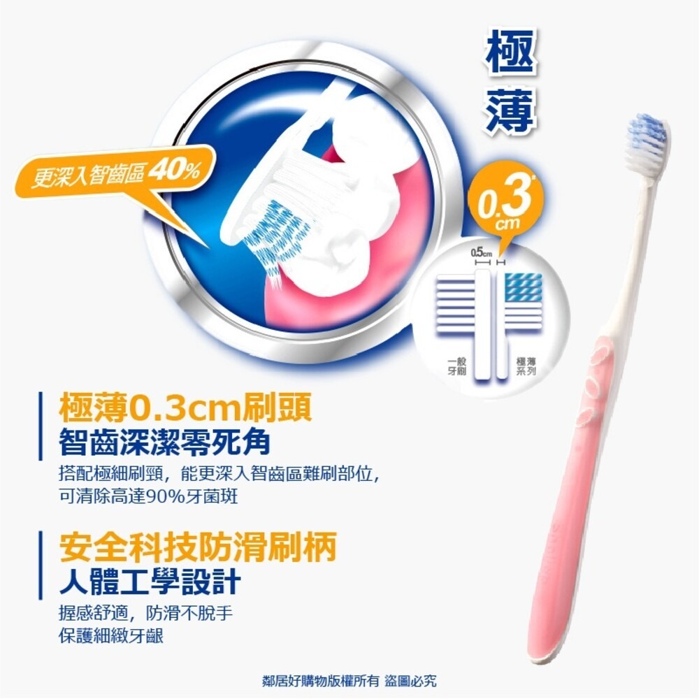 Shallop刷樂 極薄深潔牙刷3入裝 (內有單售)-細節圖3