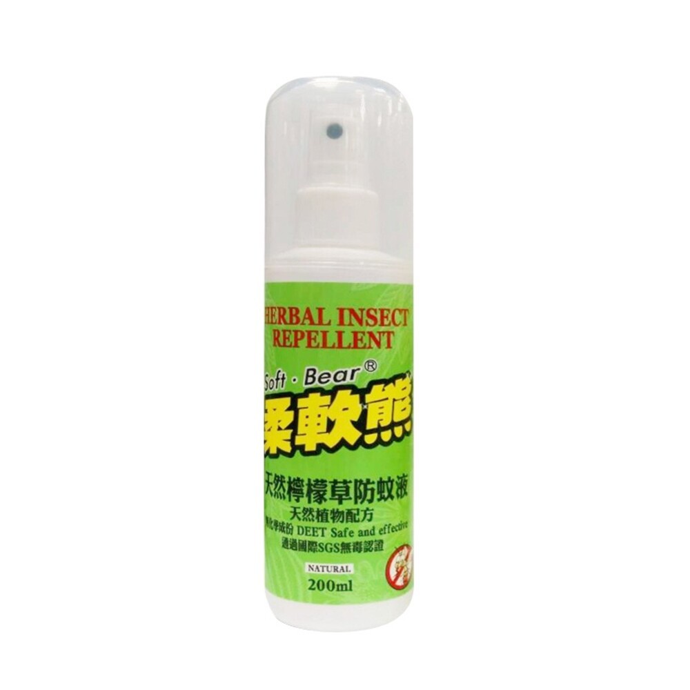 柔軟熊防蚊液200mL-天然土肉桂 / 天然檸檬草-規格圖4