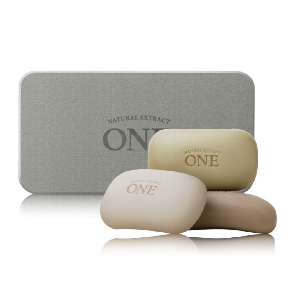 ONE煥采美肌皂禮盒-135gx3入(贈珪藻土吸水皂盤) 香皂 身體清潔 沐浴-細節圖7