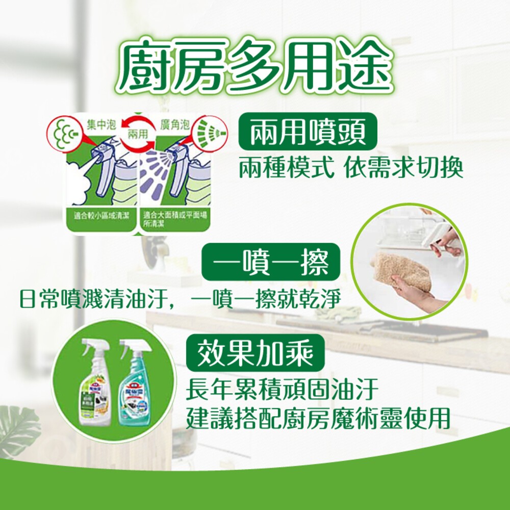 【魔術靈】清潔劑噴槍瓶500ml-廚房多用途/浴室水垢瞬潔-細節圖4