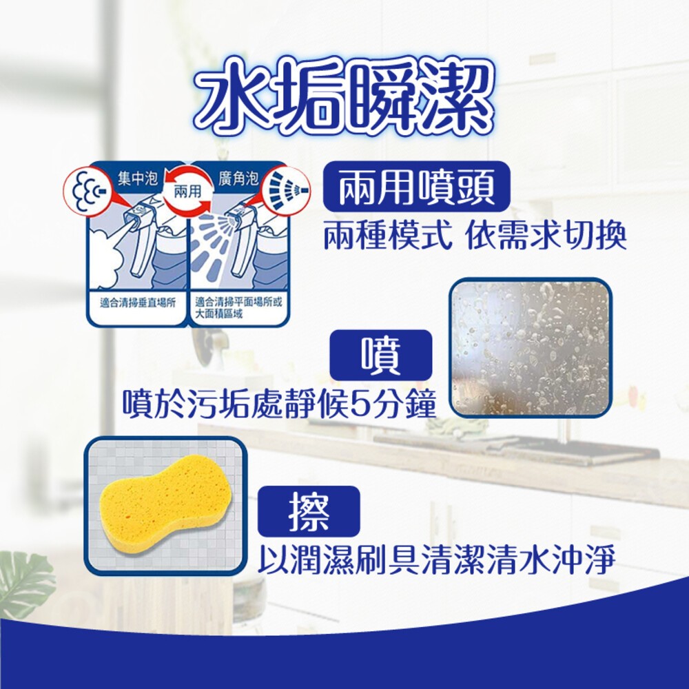 【魔術靈】清潔劑噴槍瓶500ml-廚房多用途/浴室水垢瞬潔-細節圖6