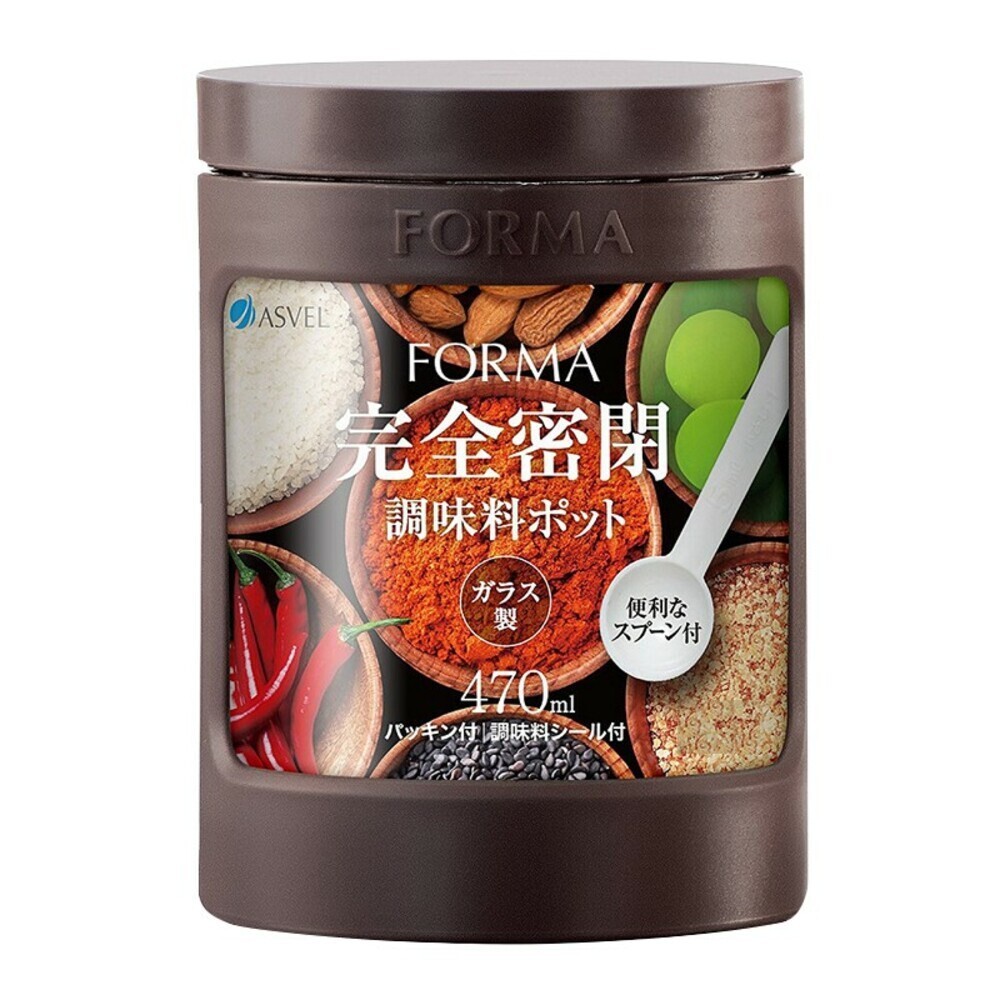 【ASVEL FORMA】多彩玻璃調味罐(470ML)  廚房料理 分裝-規格圖8