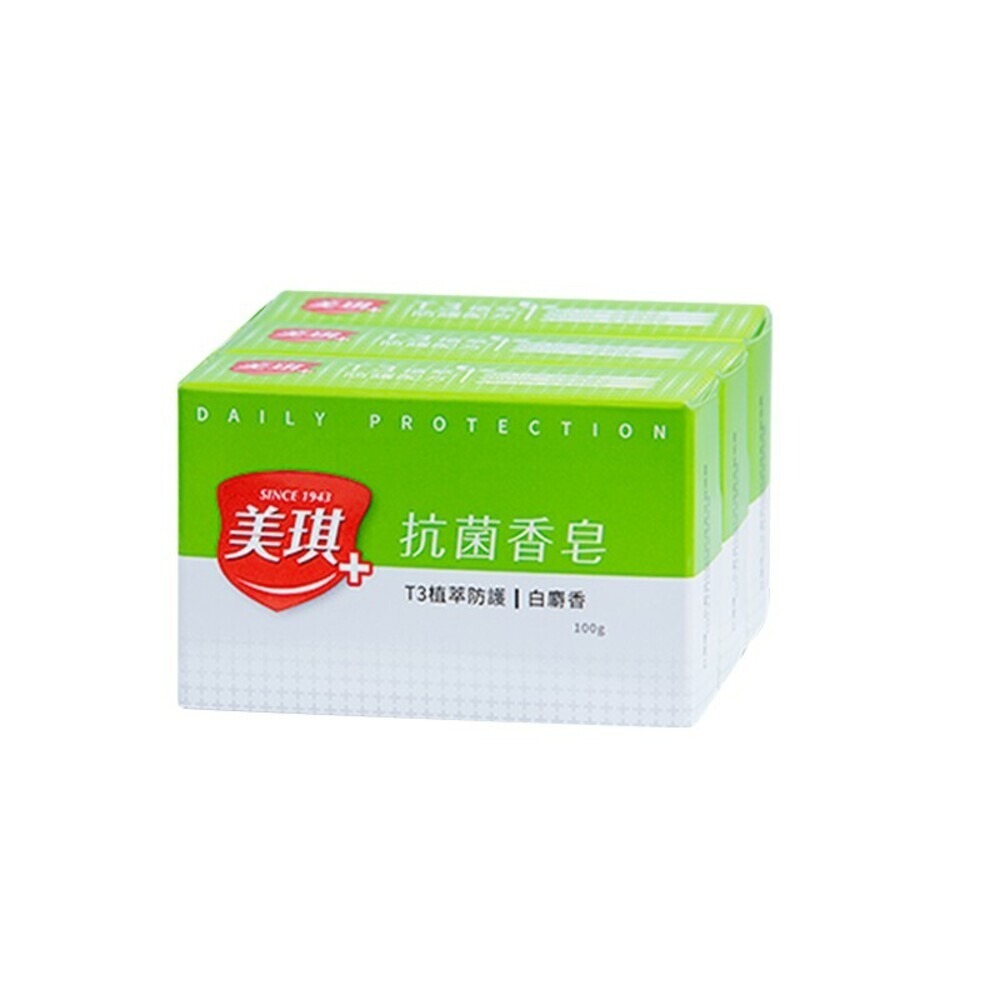 【美琪】抗菌香皂3塊裝-(白麝香/茶樹/草本) 洗手 身體清潔 沐浴-規格圖3