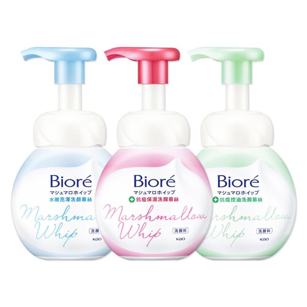 【Biore蜜妮】洗顏慕絲系列160ml-(水嫩亮澤/抗痘保濕/抗痘控油) 正裝 更替瓶-細節圖2