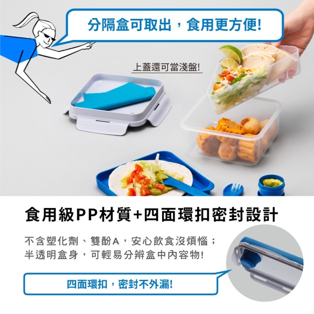 【LOCKLOCK 樂扣樂扣】 TOGO多功能PP餐盒-細節圖7