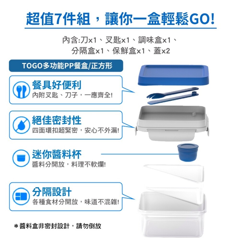 【LOCKLOCK 樂扣樂扣】 TOGO多功能PP餐盒-細節圖8