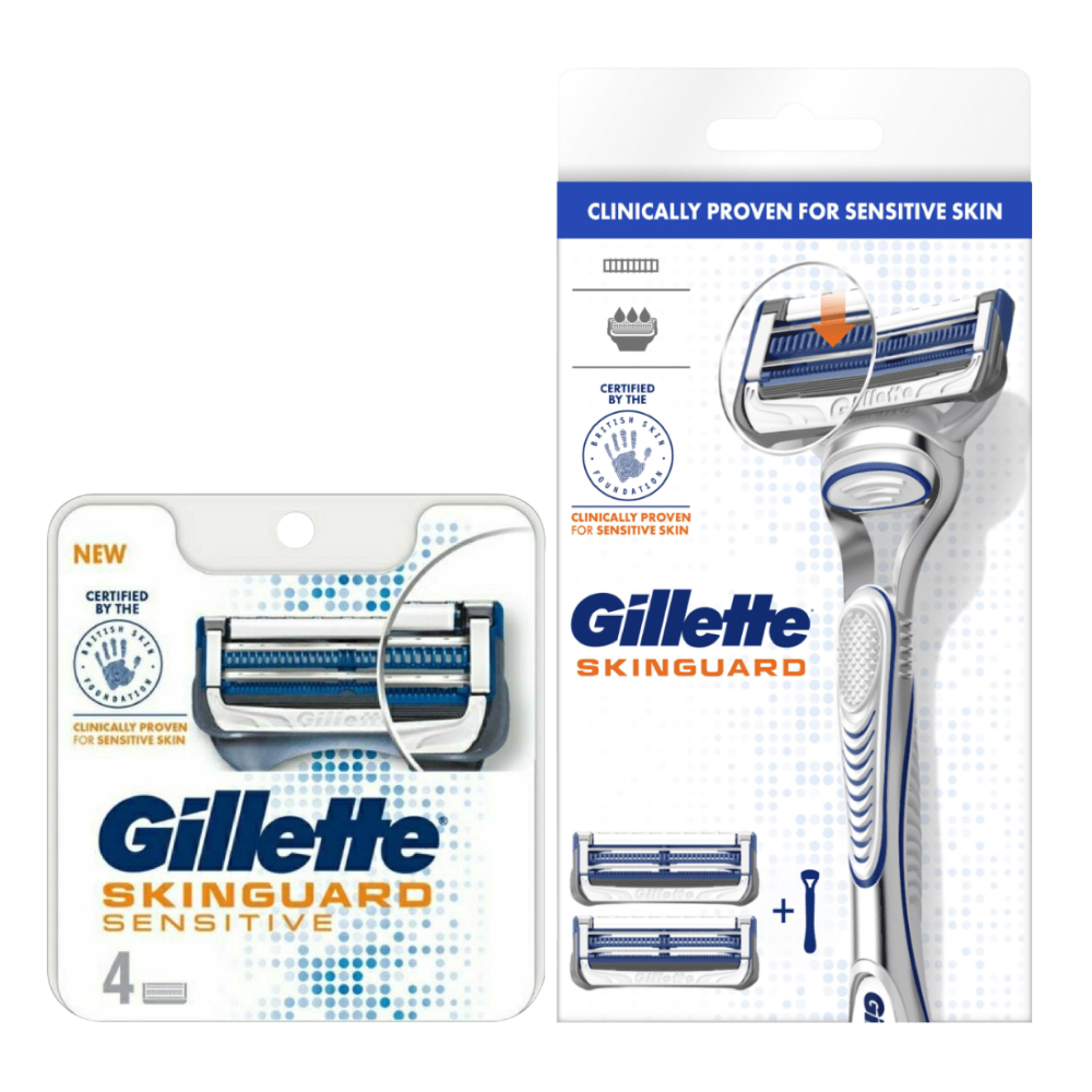 【Gillette吉列】 SkinGuard 紳適系列刮鬍刀(1刀架2刀頭)【內有另賣補充】-細節圖2