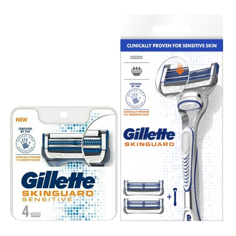 【Gillette吉列】 SkinGuard 紳適系列刮鬍刀(1刀架2刀頭)【內有另賣補充】-細節圖2