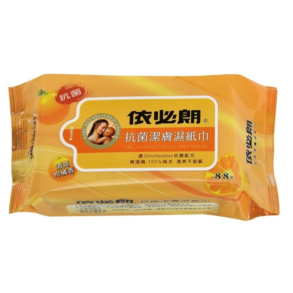 【IBL依必朗】抗菌潔膚濕紙巾88抽-(清爽柑橘/淡雅清香/綠茶清新) 濕巾-規格圖5