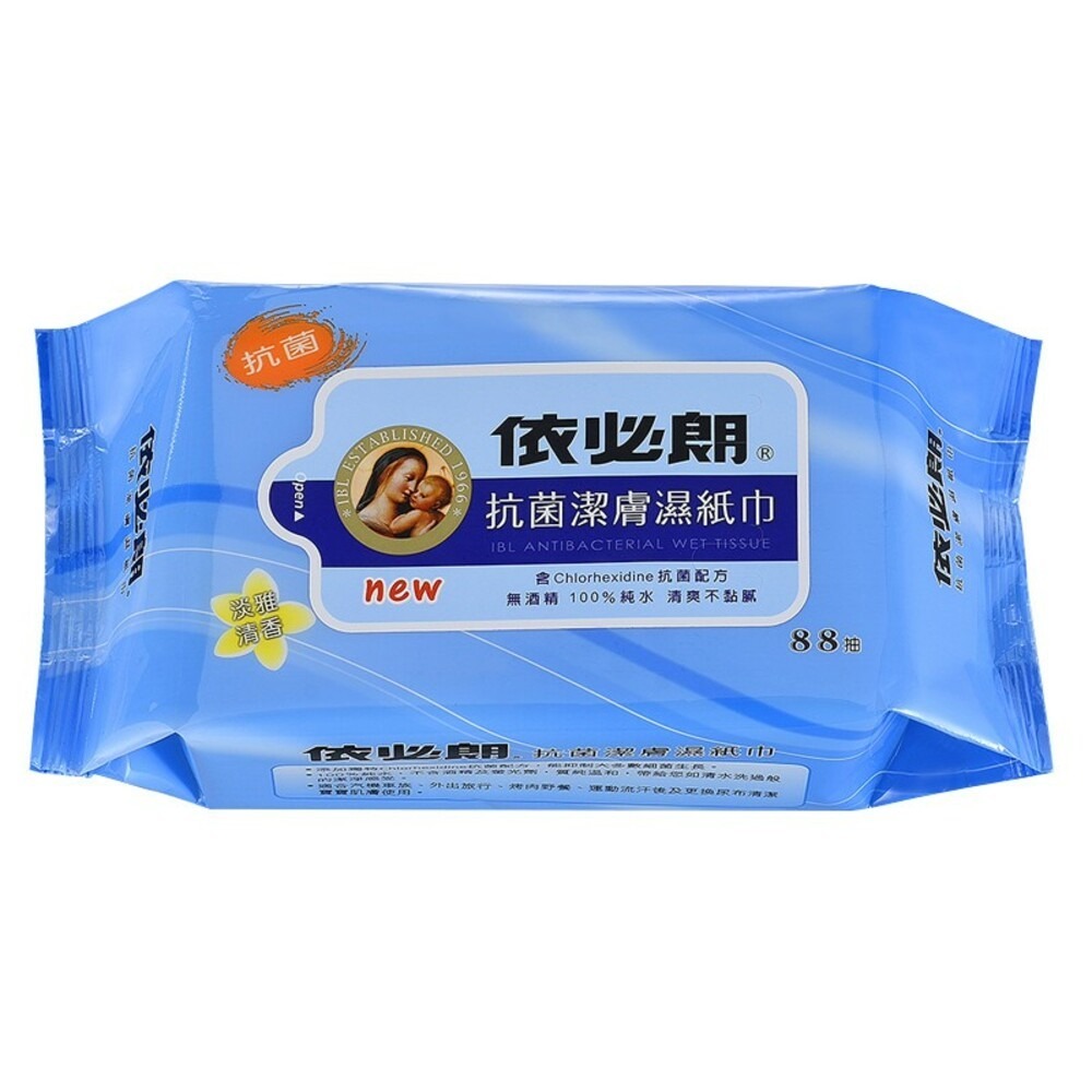 【IBL依必朗】抗菌潔膚濕紙巾88抽-(清爽柑橘/淡雅清香/綠茶清新) 濕巾-規格圖5