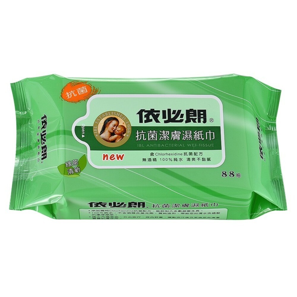 【IBL依必朗】抗菌潔膚濕紙巾88抽-(清爽柑橘/淡雅清香/綠茶清新) 濕巾-規格圖5