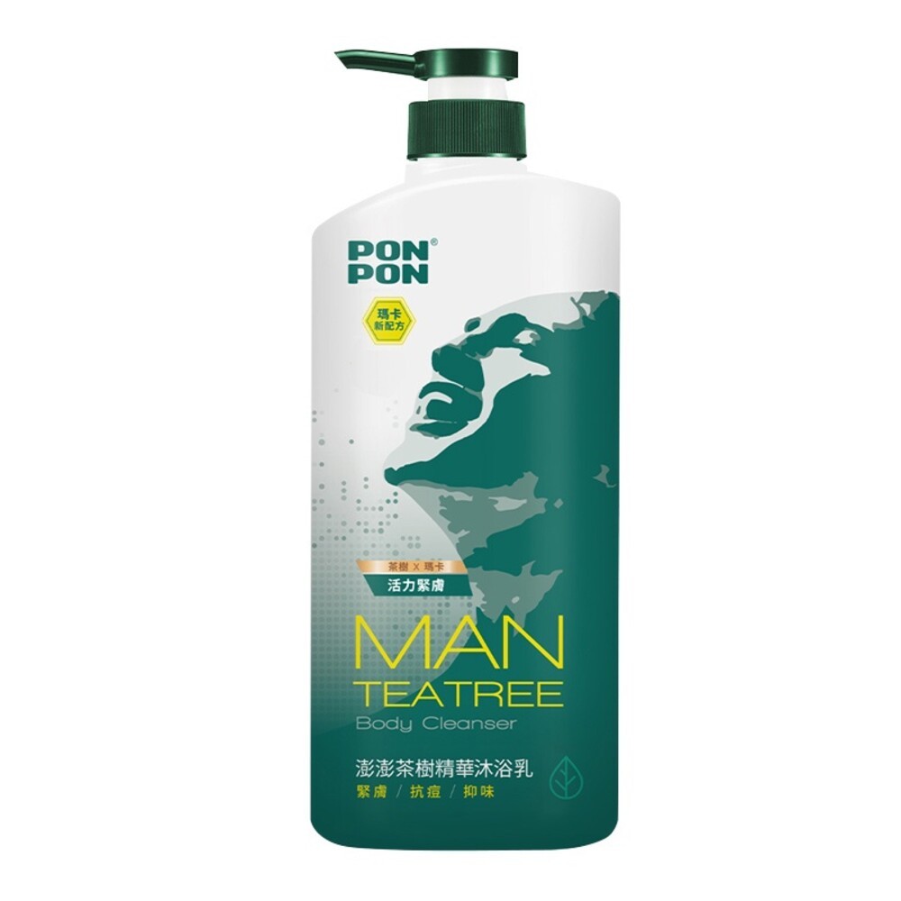 【PONPON澎澎】MEN茶樹精油沐浴乳-(罐裝850g/補充包700g)-細節圖2