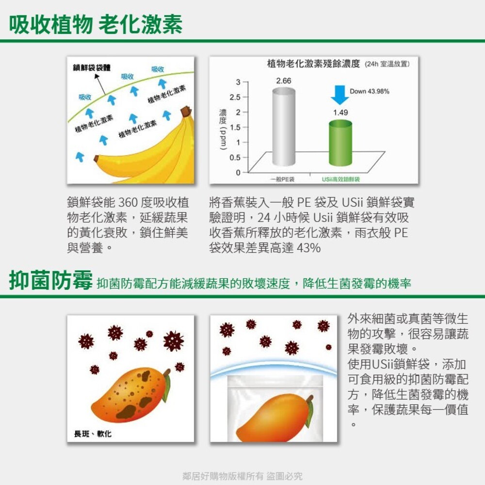 【USii優系】高效鎖鮮夾鏈袋/立體袋-細節圖3