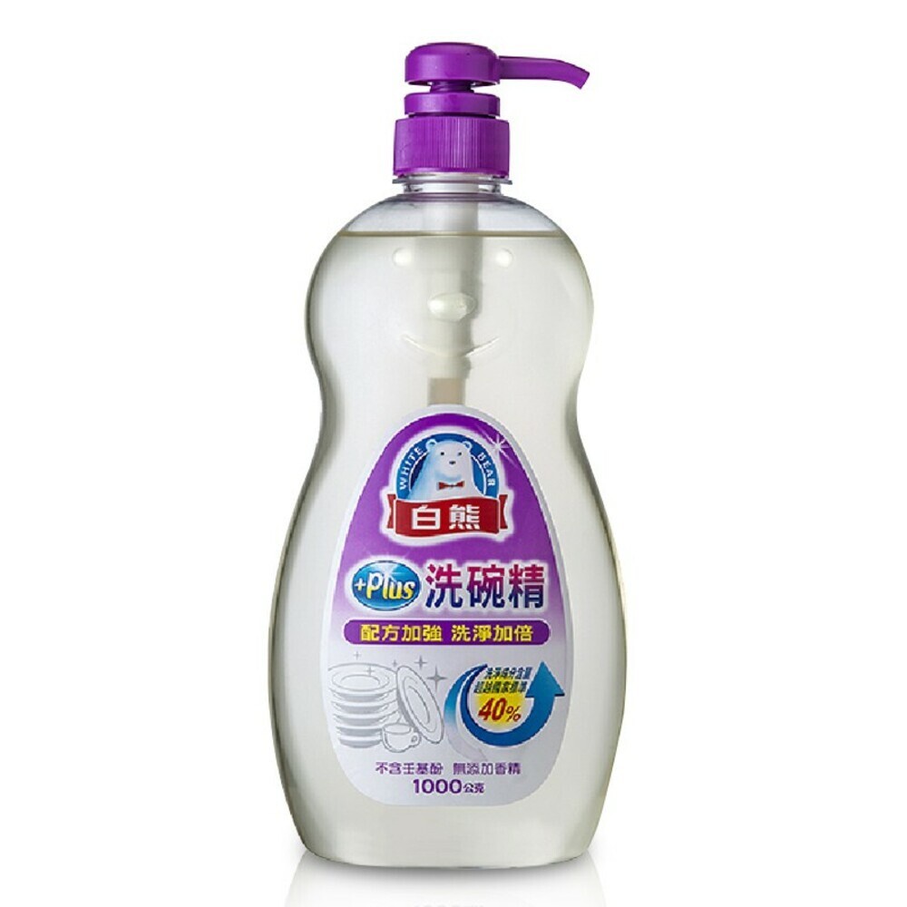 【白熊】洗碗精1000g-一般 / plus 洗潔精 碗盤清潔 洗滌-規格圖4