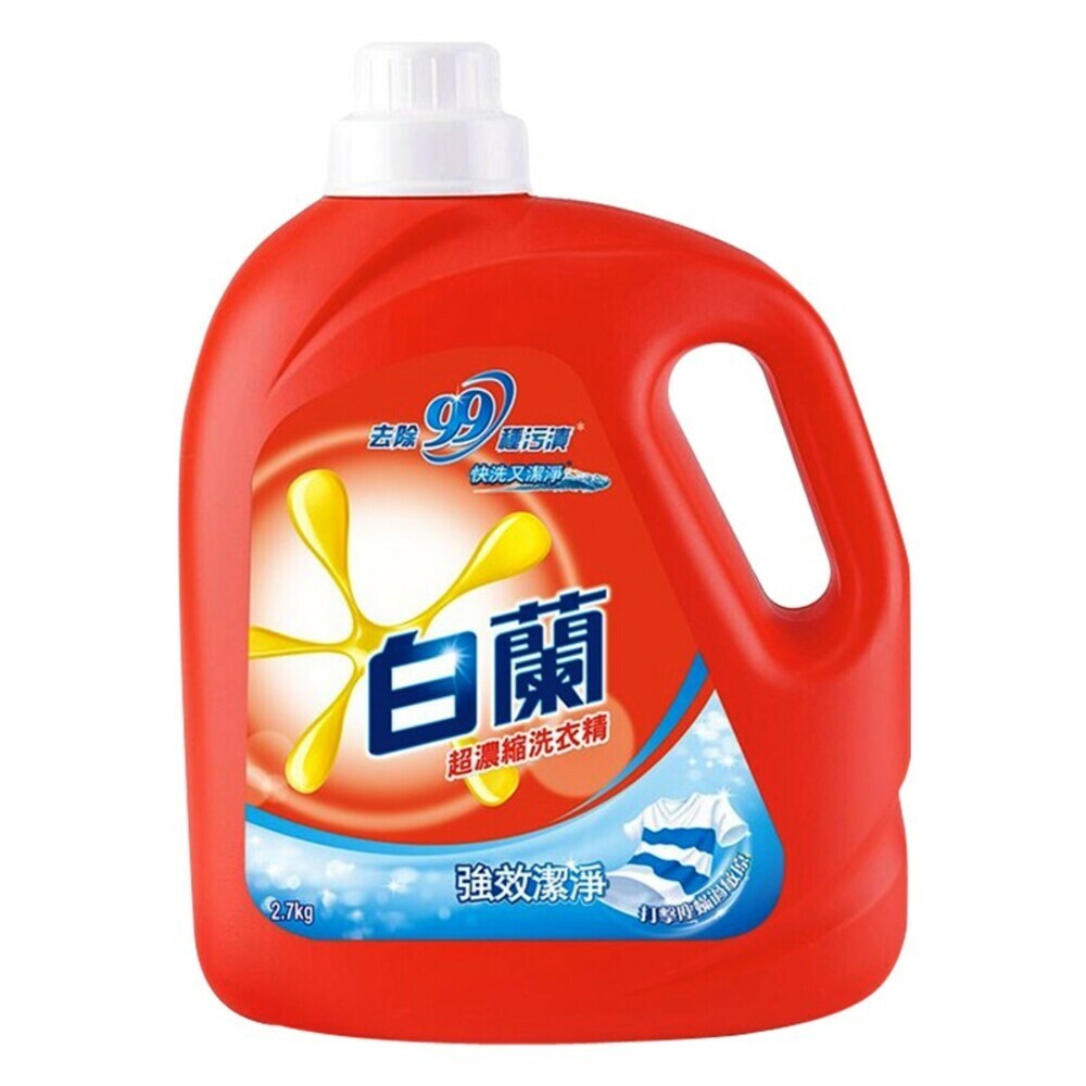 【白蘭】洗衣精2.7kg-(強效潔淨 / 陽光馨香 / 蘆薈親膚 / 茶樹抗菌)-規格圖7