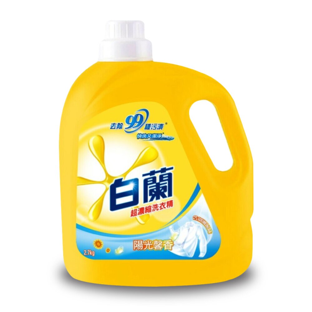 【白蘭】洗衣精2.7kg-(強效潔淨 / 陽光馨香 / 蘆薈親膚 / 茶樹抗菌)-規格圖7