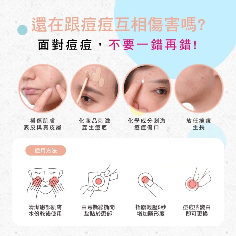 【優若美】痘痘貼(未滅菌)-(12入/30入/24+9入/48入/60入)-細節圖4