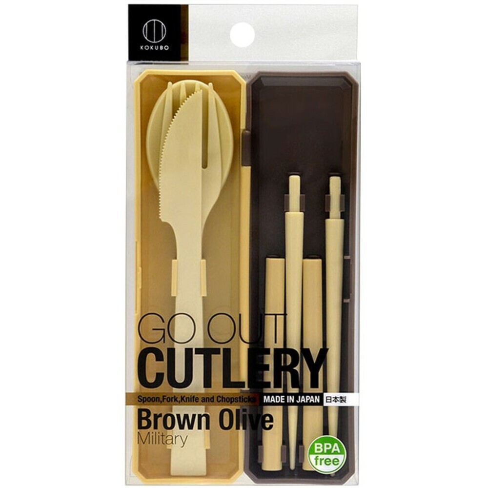 KOKUBO小久保工業社 GO OUT! 繽紛便攜環保餐具組-規格圖11