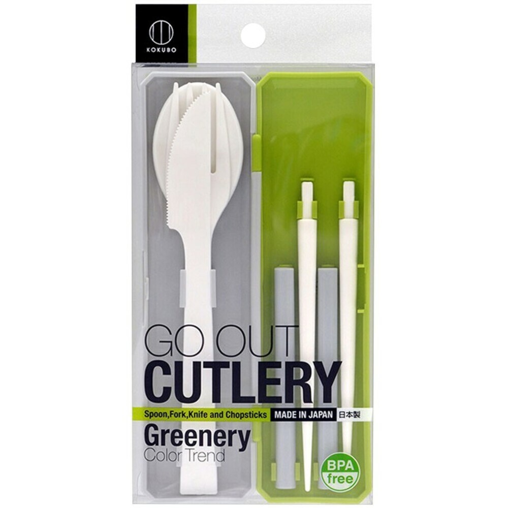 KOKUBO小久保工業社 GO OUT! 繽紛便攜環保餐具組-規格圖11