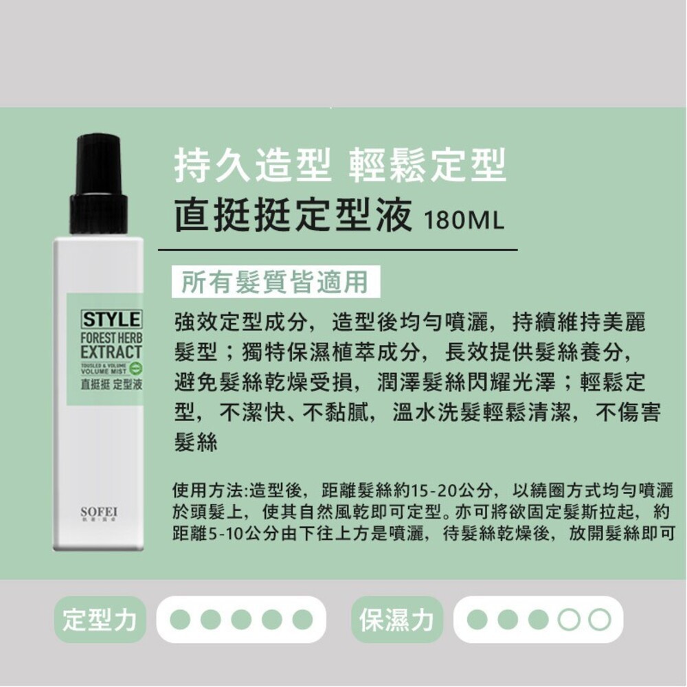 舒妃 型色家造型用品180ml-髮妝水/髮雕露/定型液/捲捲乳/蓬蓬水-細節圖3
