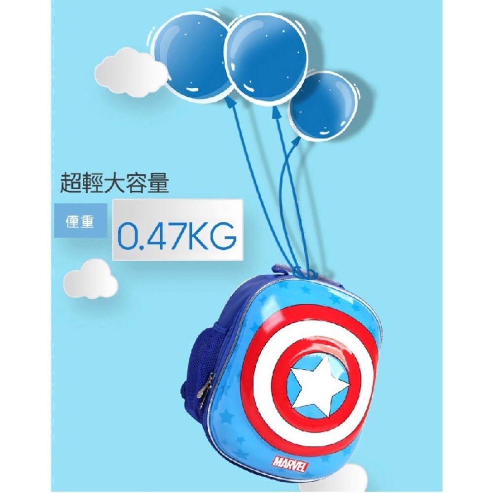 漫威正版授權－頭盔護具輪滑包-(蜘蛛人/鋼鐵人) 書包 背包-細節圖4