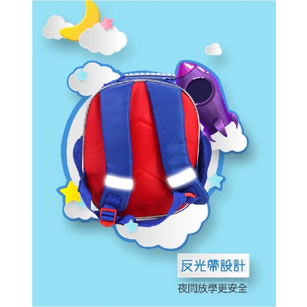 漫威正版授權－頭盔護具輪滑包-(蜘蛛人/鋼鐵人) 書包 背包-細節圖5