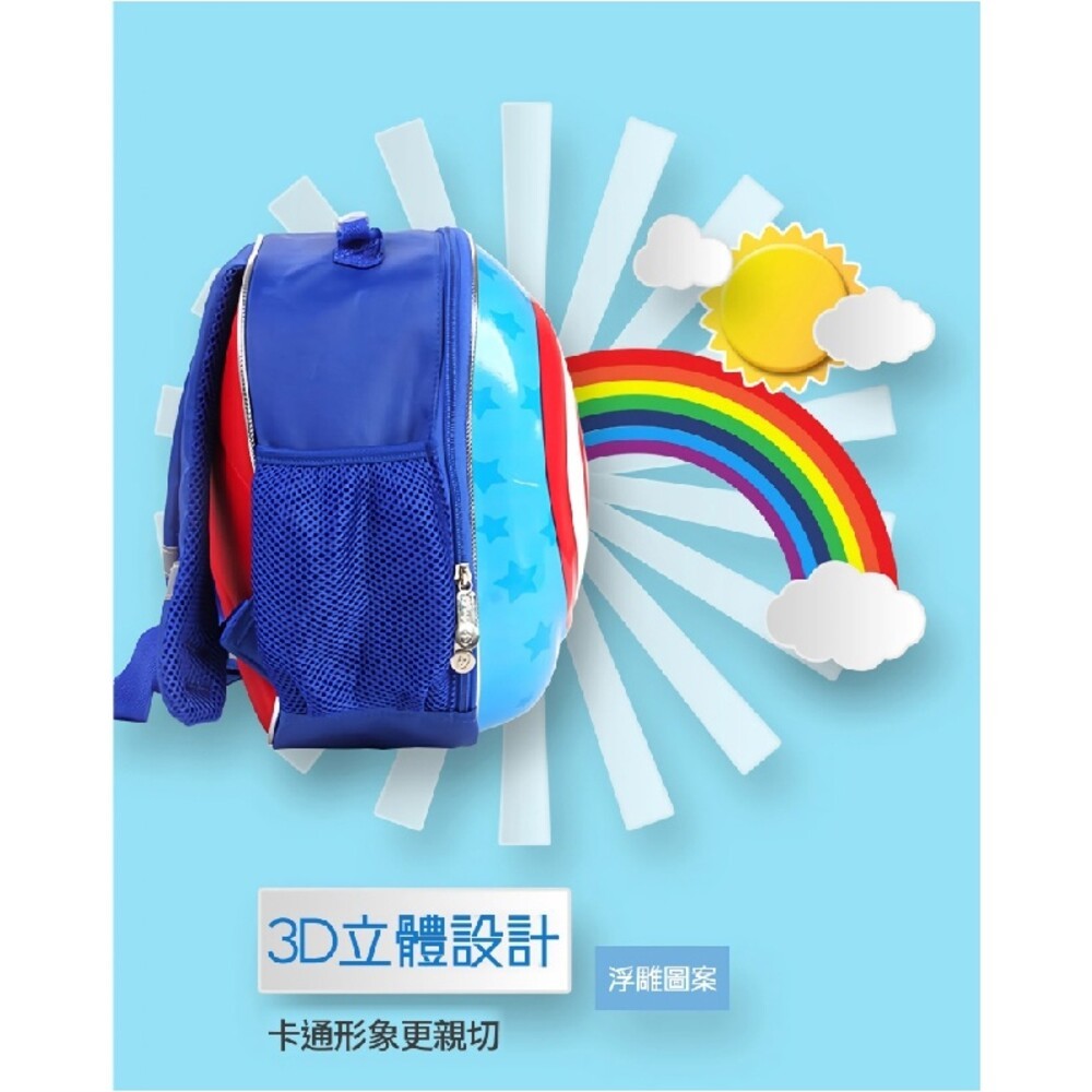 漫威正版授權－頭盔護具輪滑包-(蜘蛛人/鋼鐵人) 書包 背包-細節圖6