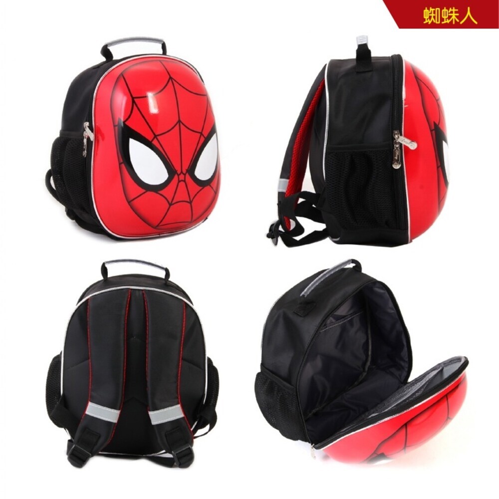 漫威正版授權－頭盔護具輪滑包-(蜘蛛人/鋼鐵人) 書包 背包-細節圖9