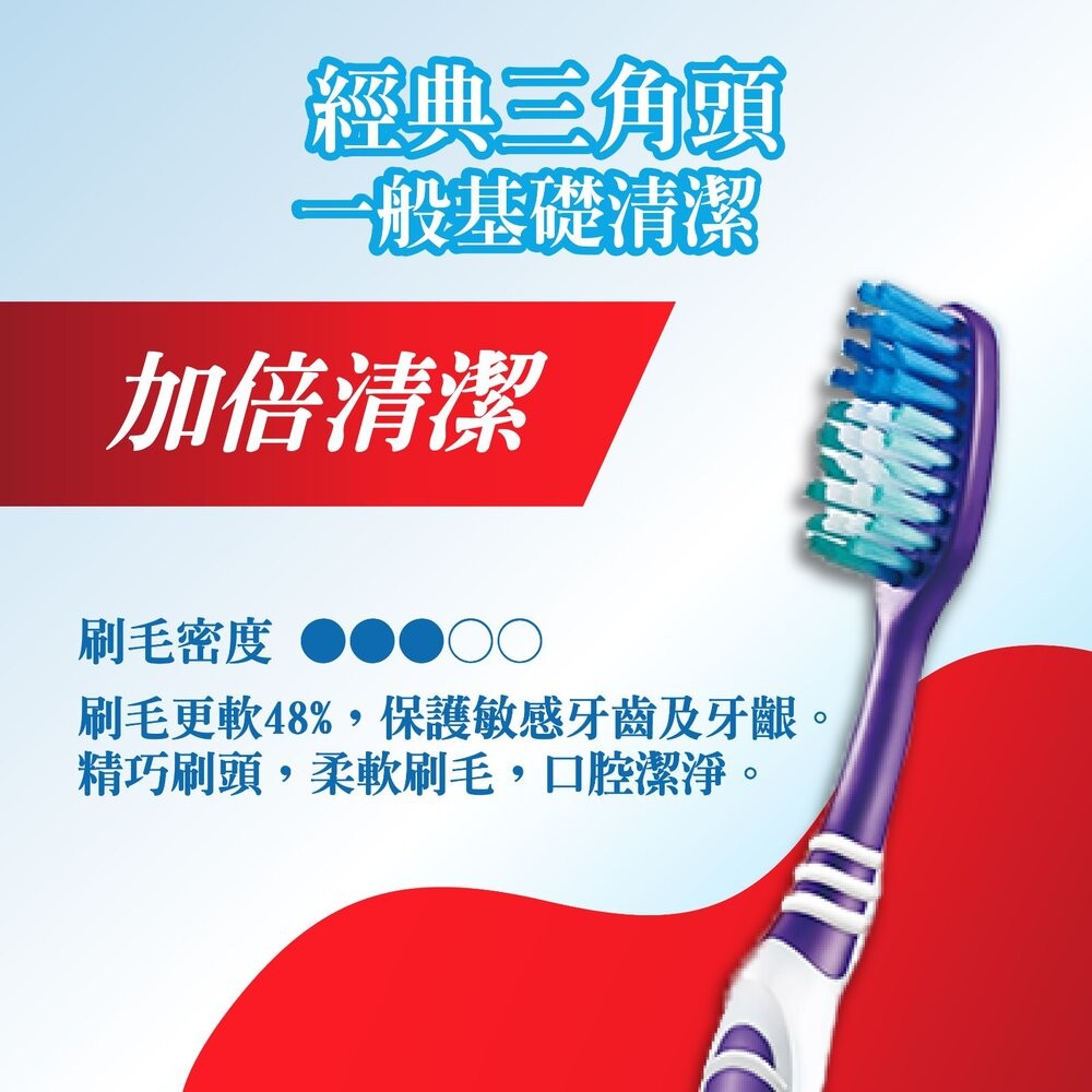 【高露潔】加倍潔淨牙刷6入(去漬刷毛)-細節圖3