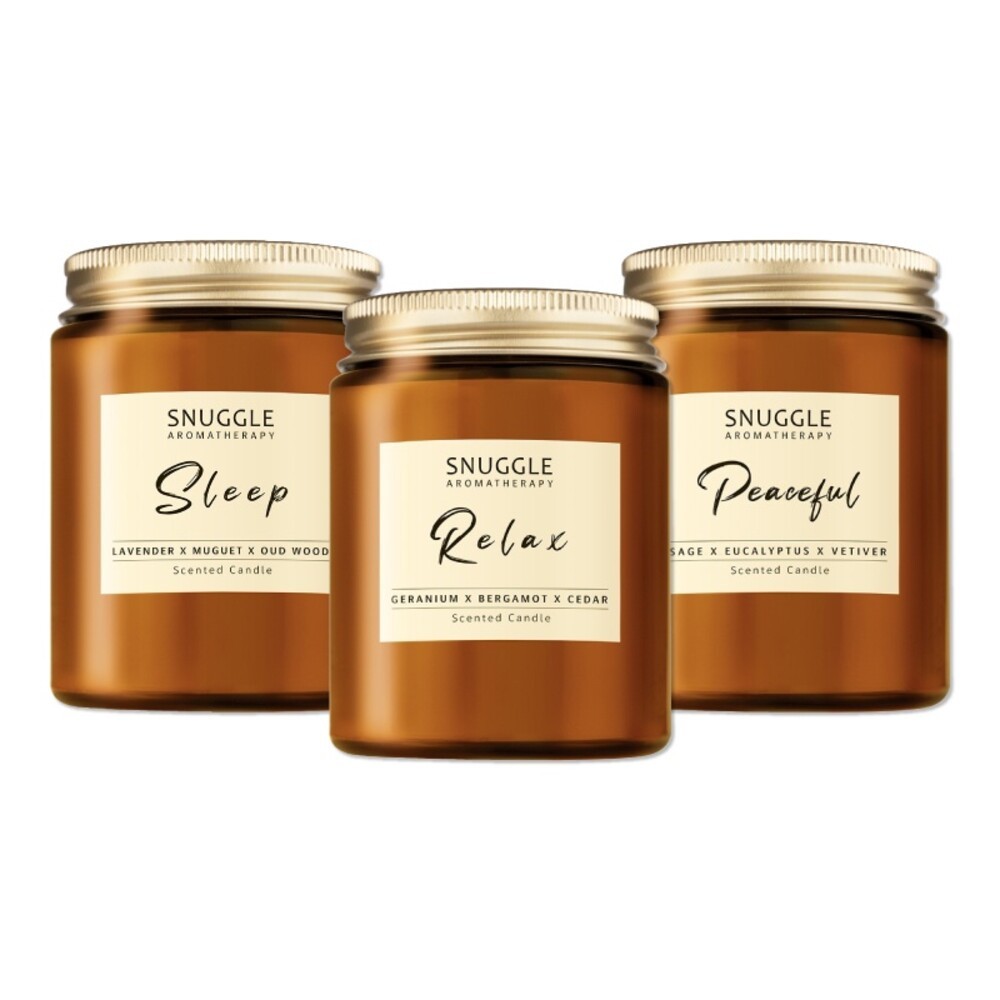 【熊寶貝】SNUGGLE精油香氛大豆蠟燭120g-(晚安舒眠/舒緩放鬆/平靜舒心)-細節圖2