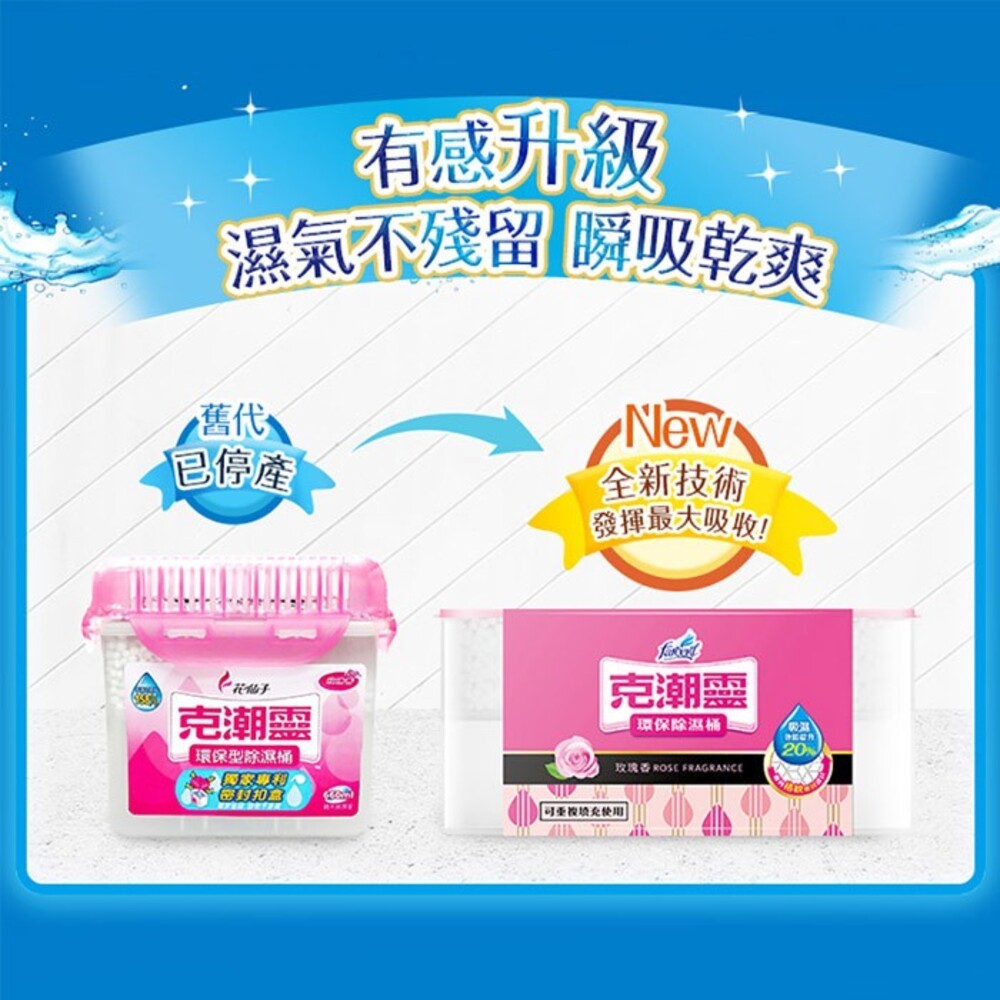 克潮靈除濕桶-玫瑰香660ml-細節圖3