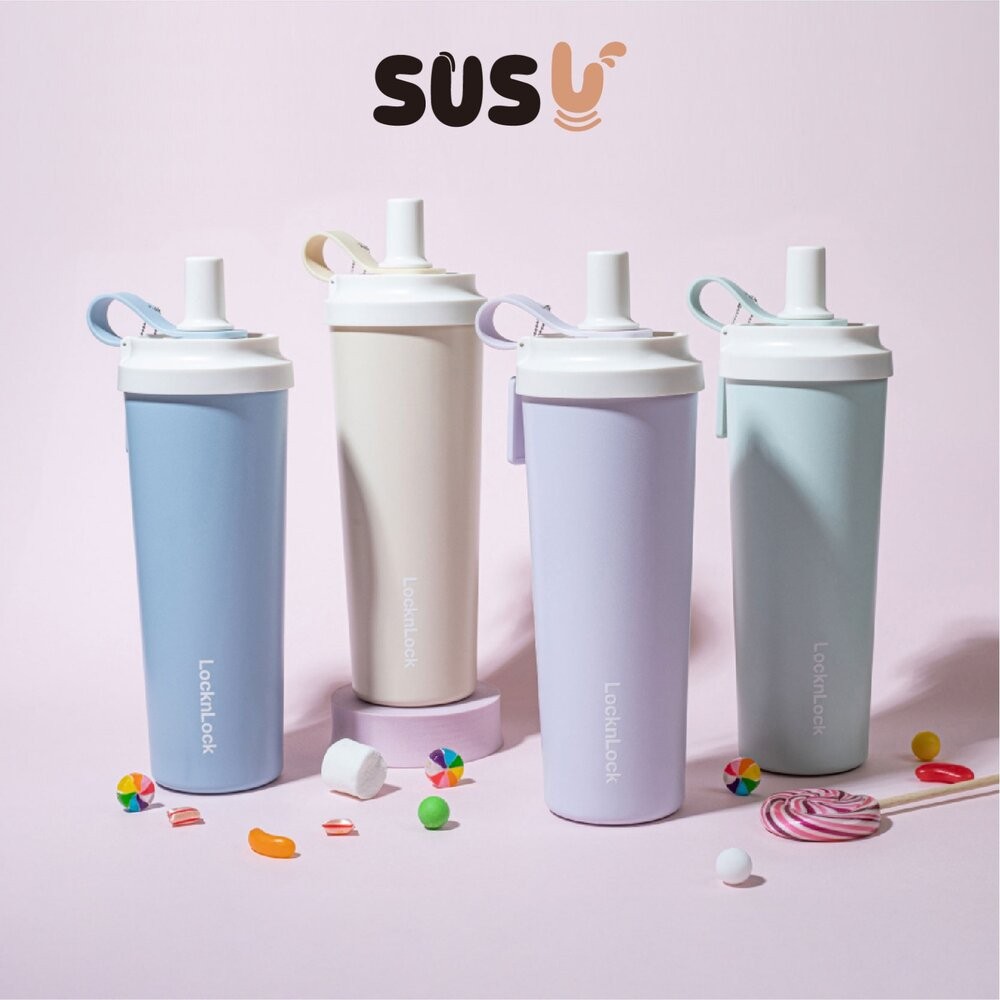 【LocknLock樂扣】SUSU不鏽鋼吸管杯750ml-下單隨機贈-細節圖4